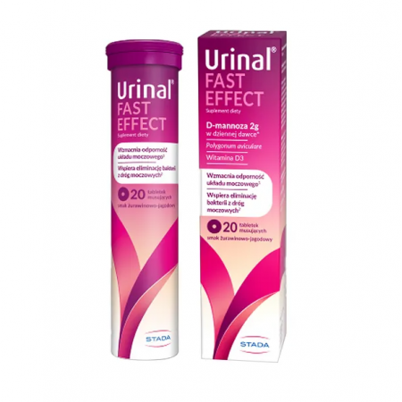 Urinal Fast Effect tabletki musujące - 20 tabl.