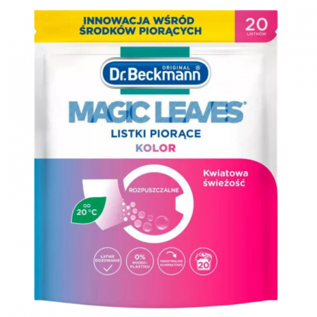 Dr. Beckmann Magic Leaves Listki do Prania Tkanin Kolorowych 20