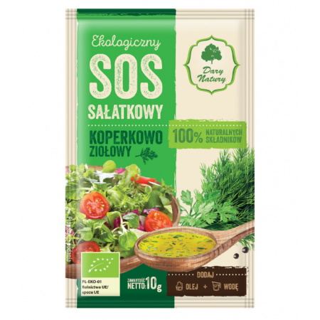 Dary Natury sos sałatkowy koperkowo-ziołowy 10 g Dary Natury sos sałatkowy koperkowo-ziołowy 10 g