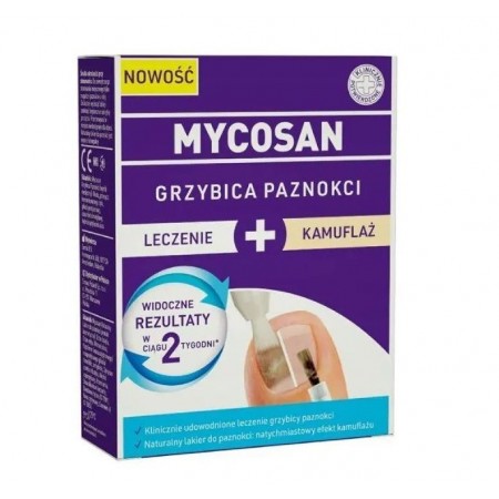 MYCOSAN Grzybica paznokci Leczenie + Kamuflaż, 5ml