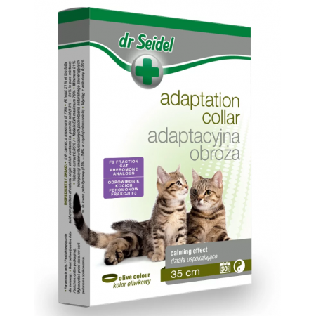 Dr Seidel obroża adaptacyjna uspokajająca dla kota 35 cm Dr Seidel obroża adaptacyjna uspokajająca dla kota 35 cm