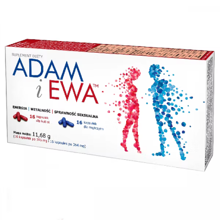 Adam i Ewa, suplement diety 16 kapsułek dla kobiet, 16 kapsułek