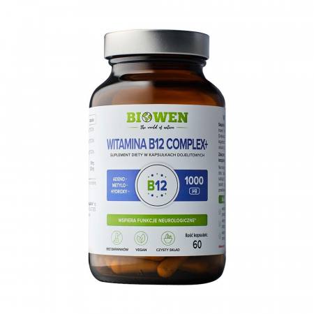Witamina B12 Complex + Biowen 60 kapsułek