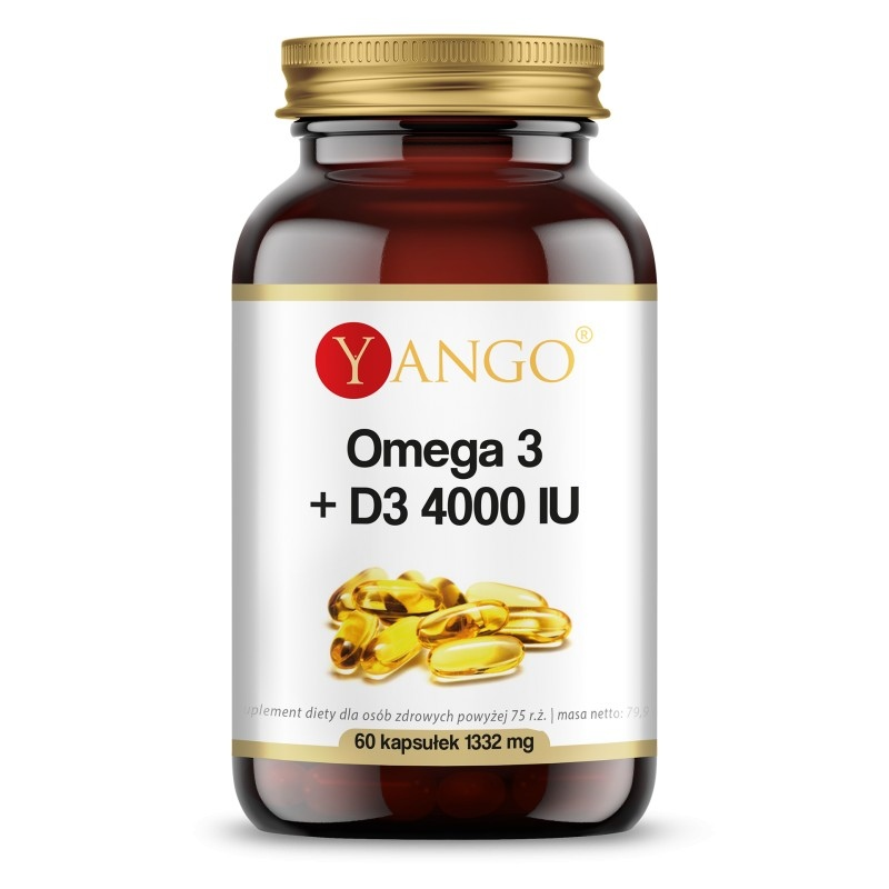 Yango Omega 3 + D3 4000 IU Suplement diety 60 kaps. Yango Omega 3 + D3 4000 IU Suplement diety 60 kaps.
