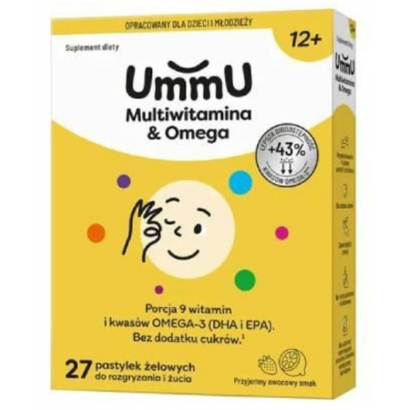 Ummu Multiwitamina & Omega 12+ 27 pastylek żelowych