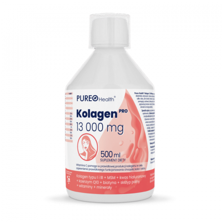 Pureo Health Kolagen Pro 13000 mg, płyn o smaku owoców leśnych