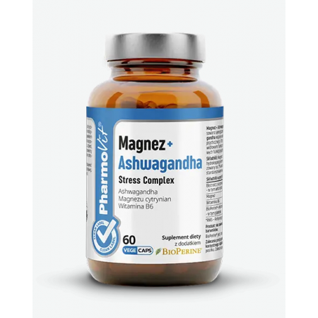 Pharmovit Magnez + Ashwagandha Stress Complex clean label