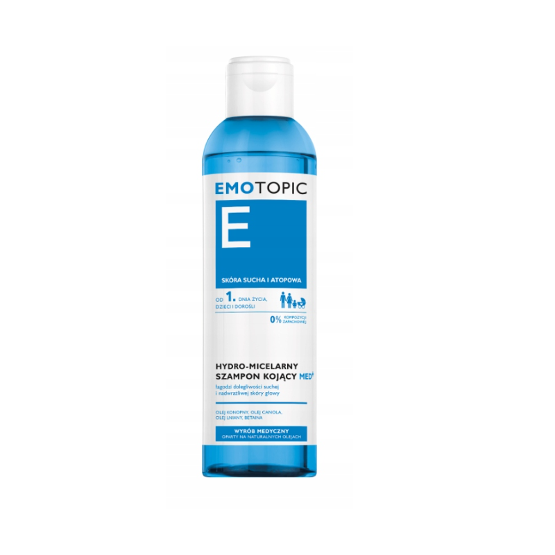 Emotopic Med + Hydro-micelarny szampon do mycia włosów kojący - Emotopic Med + Hydro-micelarny szampon do mycia włosów kojący - - 250 ml