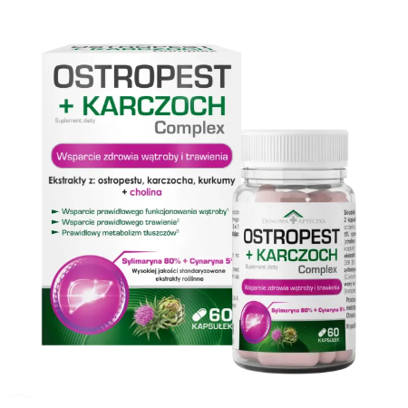 Domowa Apteczka Ostropest + Karczoch Complex kapsułki - 60 kaps.