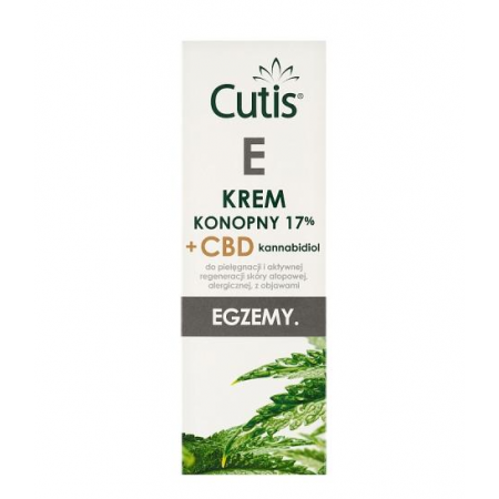 Cutis E Egzema Krem konopny 17% + CBD - - 120 ml