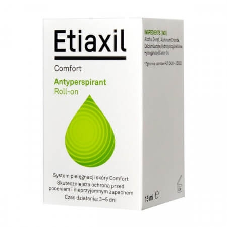 Etiaxil Comfort antyperspirant roll-on, nadmierna potliwość 15ml