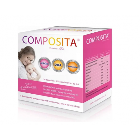 Composita Mama DHA, 30 kapsułek + 60 kapsułek DHA