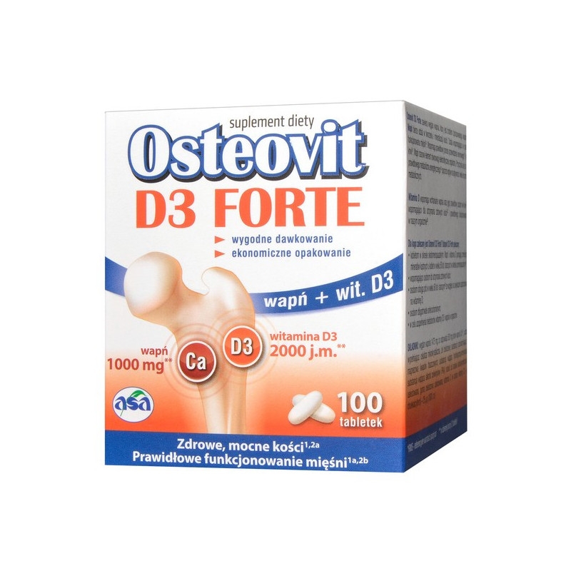 Osteovit D3 Forte tabletki 100 szt. wapno