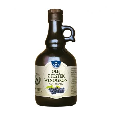 Olej rafinowany z pestek winogron - - 500 ml