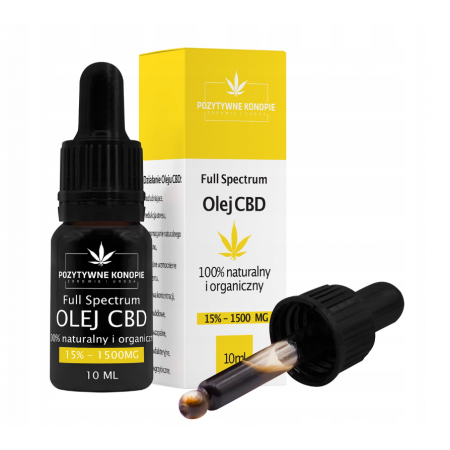 Pozytywne Konopie - Olej CBD 15% 1500mg 10ml