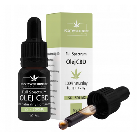 Pozytywne Konopie - Olej konopny CBD 5% 10ml