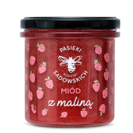 Miód Wielokwiatowy Z Maliną Nektarowy - - 430 g