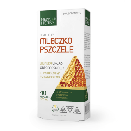 Medica Herbs Mleczko pszczele 300mg 40kps.