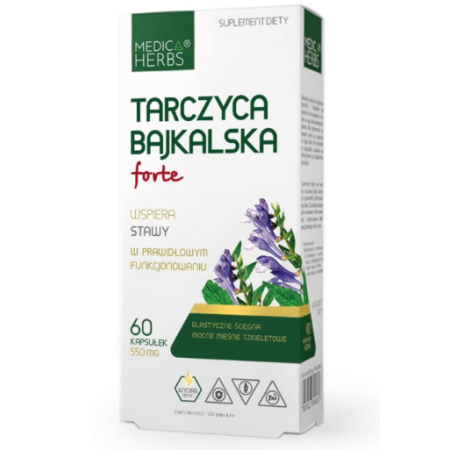 Medica herbs Tarczyca bajkalska forte 550mg 60kps