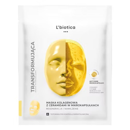LBIOTICA MIKROKAPSUŁKI HYDROŻELOWA MASKA TWARZ CERAMIDY 1 SZT