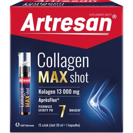 Artresan Collagen Max Shot - - 15 szt. po 30 ml (+ 15 kaps.)
