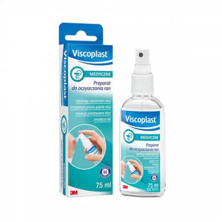 VISCOPLAST, Preparat do oczyszczania ran, 75 ml