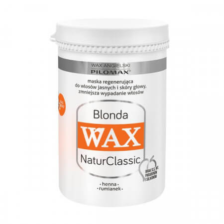 WAX Blonda, maska do włosów zniszczonych i jasnych, 480 ml