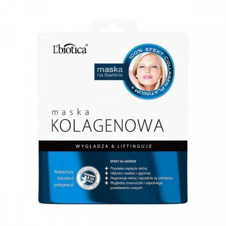 L`Biotica Maska Kolagenowa na tkaninie, maseczka 23 ml