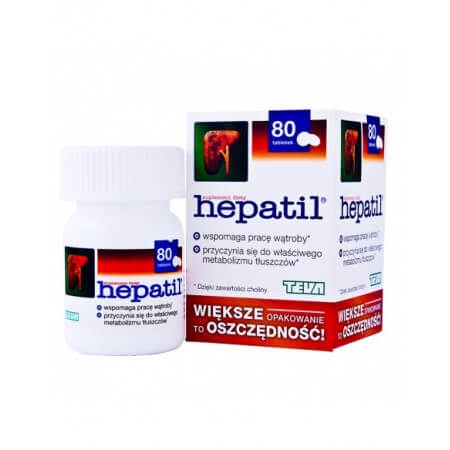 Hepatil 0,15 g, 80 tabletek