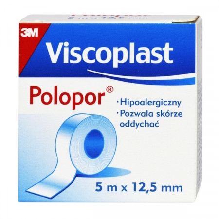 POLOPOR, plaster hipoalergiczny, 5m x 12.5 mm, 1 szt