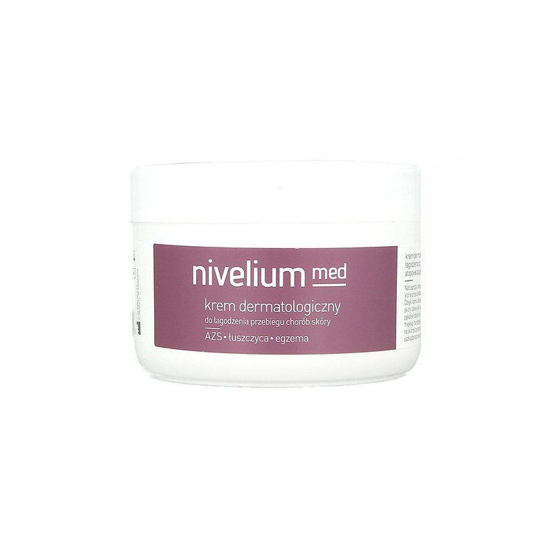Nivelium med, krem dermatologiczny do łagodzenia przebiegu chorób skóry, na atopowe zapalenie skóry AZS 250 ml