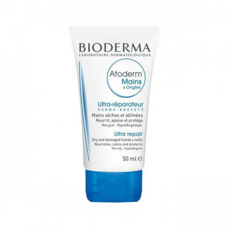 Bioderma Atoderm Mains & Ongles, odżywczy krem do rąk i