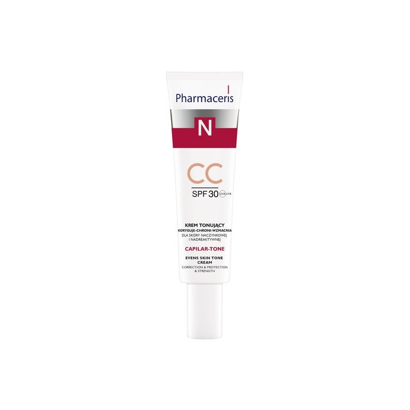 Pharmaceris N Capilar-Tone, krem tonujący CC, SPF 30, skóra naczynkowa i nadreaktywna, 40 ml