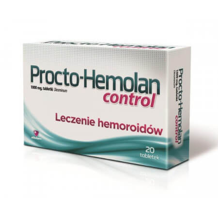 Procto-Hemolan control na hemoroidy diosmina 1 g 20 tabletek