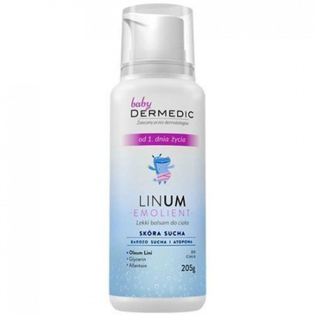 DERMEDIC BABY Emolient Linum lekki balsam 205g