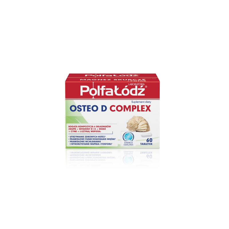 OSTEO D COMPLEX (dawniej CALCIUM OSTEO D3), wapno 60 tabletek