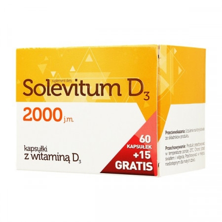 Solevitum D3 2000, kapsułki, 75 szt. (60 szt. + 15 szt.)