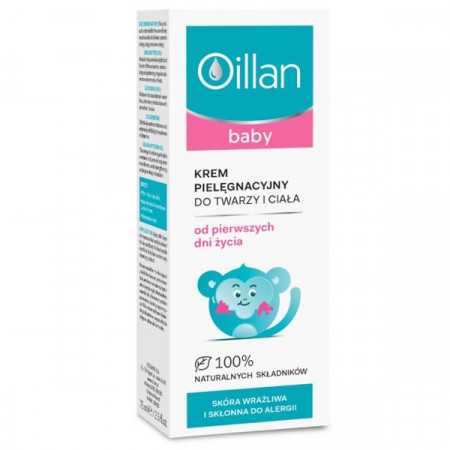 OILLAN BABY Krem delikatny do twarzy i ciała 75ml