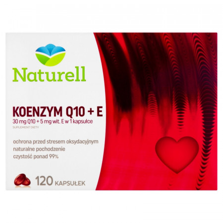 Naturell Koenzym Q10+E, 120 kapsułek