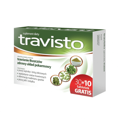 Travisto, 40 tabl. (30+10 gratis) na wzdęcia