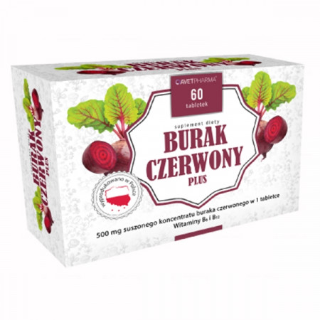 Burak czerwony plus 60 tabletek