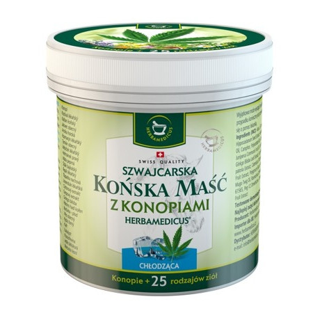 Herbamedicus Końska maść chłodząca z konopiami 250ml