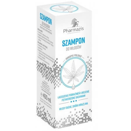 PHARMAZIS Szampon do włosów Konopie Polskie 400ml