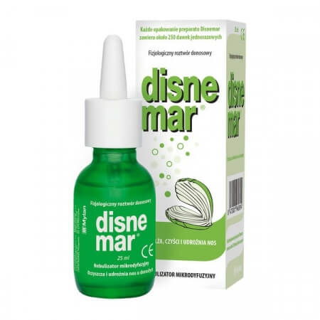 Disnemar, fizjologiczny roztwór donosowy dla dorosłych, 25 ml