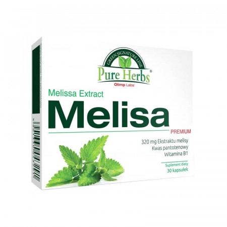 Olimp Pure Herbs Melisa Premium na uspokojenie kaps. 30ka