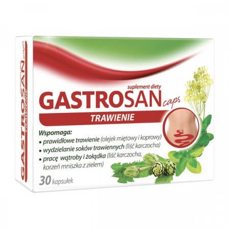 Gastrosan caps Trawienie, kapsułki, 30 szt.( Data ważności