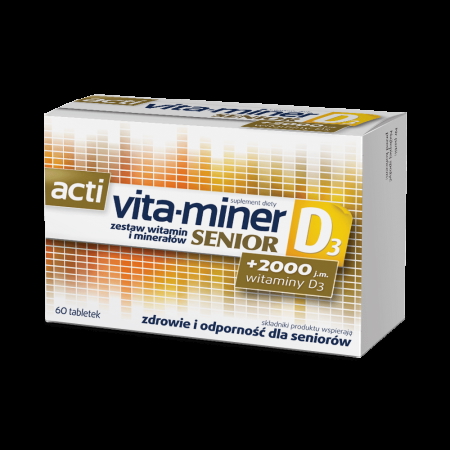 Acti Vita-miner Senior D3, tabletki, 60 szt.